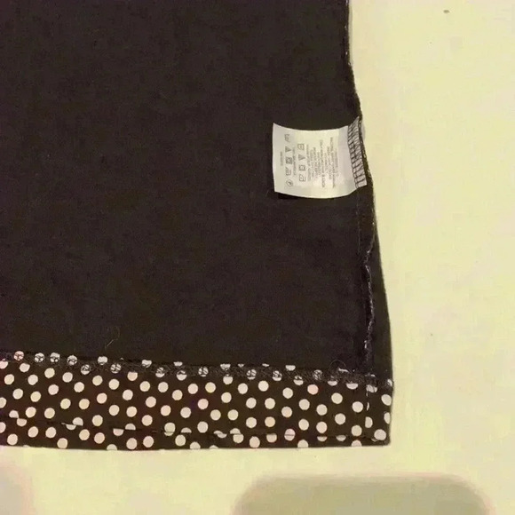 Land’s End Polka Dot tank top black and white L/P - Picture 9 of 10